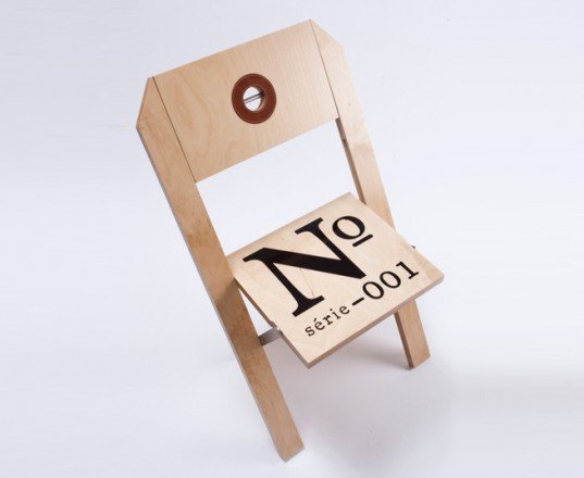 folding chair, la firme, montreal, wooden chair, label chair, customizable seat, russian birch chair