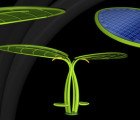 Leaf-Shaped Lotus Electric Vehicle Charger Doubles as a Solar-Powered LED Streetlight!