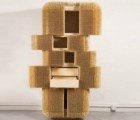 Impressive Magistral Cabinet Facade Constructed with 80,000 Bamboo Skewers