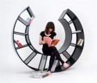 ‘The Motion’ Bookshelf Doubles as a Curvaceous Rocking Chair!