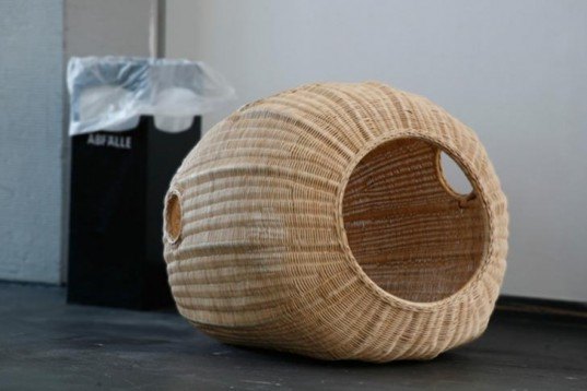 Green Materials, green furniture, rattan, biodegradable igloo, iglu, rattan igloo, sustainable design, green design, biodegradable materials, green interiors, sustainable interiors, sustainable furnishings