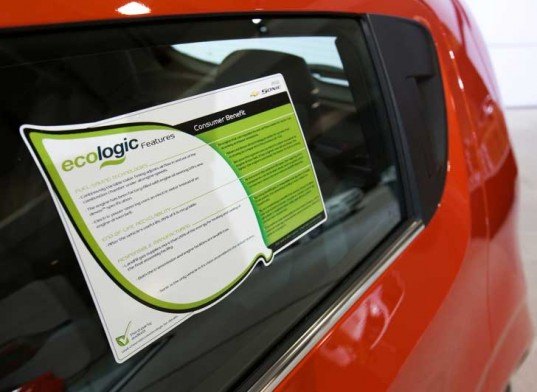 chevrolet, ecologic, green label, vehicle label, mph label, chevy, gm, chevy volt, chevrolet volt, green car, how to buy a green car, low emission car, great miles per hour, chevy green initiatives, automotive industry green initiatives
