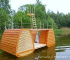 Floating Mini Catamaran Cabin Offers a Serene Wilderness Retreat in The Netherlands