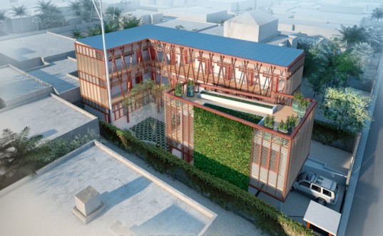 HOK, hok architects, U.S. Green Building Council, Project Haiti, LEED Platinum, architecture disaster relief, humanitarian efforts, humanitarian design , Port-au-Prince orphanage and children’s center,haiti 2010 earthquake, Fondation Enfant Jesus orphanage and children’s center, passive design principles, net zero water and waste building, bio-digester, biomimicry, USGBC 
