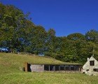Beautiful Green-Roofed Barn Extension in France is Barely Visible From Afar