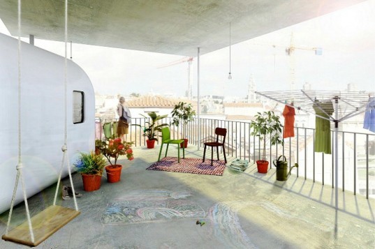 Polikatoikea, Filipe Magalhaes, Ana Luisa Soares, origami competition, urban design, modular housing, urban housing, ikea
