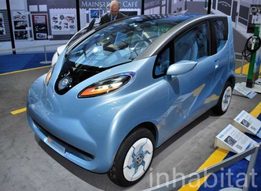 Tata Technologies Goes Small for the Future with the eMO Electric Vehicle at the Detroit Auto Show tata technologies, tata group, emo car, emo, michelin challenge design, electric vehicle, electric car, green car, green future, urban design, urban car, electric urban vehicle, emo electric car, tata electric car, tata vehicle, tata car, indian vehicle