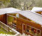 Striking Woodlands Residence Receives Dappled Light Through California Tree Tops