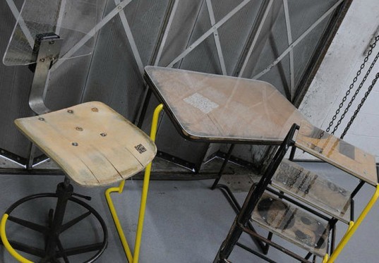Dodo Lab, Michaela Robinson, Karen Smart, recycled furniture. Prototype, prototype furniture,  QR (Quick Response) Code, smart phone furniture, interactive furniture, recycled materials, eco materials, green materials