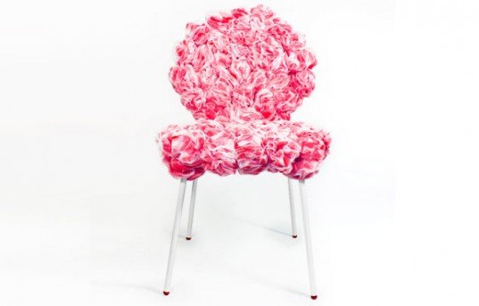 Ahsayane Studio, Lolilla Chair , green furniture, flamenco furniture, flamenco chair, hand made chairs, flower chair, flamenco dresses
