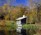 Tiny Meditation Pavilion Sits Ever-So-Quietly Amidst Vermont’s Green Mountains