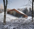 Beautiful Snow-Capped Mountain House is Buried into a Dutch Hillside