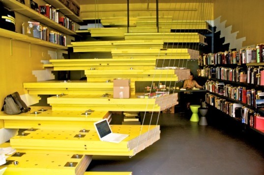 awesome libraries, awesome bookstores, amazing libraries, amazing bookstores, famous bookstores, eco bookstores, green books stores, renovated bookstore, sustainable design, green design, adaptive reuse, renovation, green building, cathedral, Selexyz Domincan Church Maastricht, open air library, karo architects, public library, book sharing, east germany, magdeburg, post-industrial renovation, recycled materials, beer crate library, ateneo bookstore, el ateneo, ateneo, renovated theater, renovated theater bookstore, bookstore in theater, phone box library, westbury sub mendip, public spaces, van alen books, van alen bookstore, van alen bookstore opening, van alen institute, LOT-EK, Olympia Kazi, public reading space nyc, nyc forum, public space nyc, the bicycle library, bicycle library, bike library, bike rental, rent a bike, repurposed double decker bus, recycled double decker bus