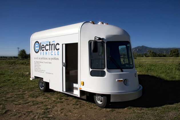 Electric Vehicle, Boulder Electric Vehicle, Zero Emmisions Vehicle, First Electric Truck, American made, Commercial Electric Vehicle, Commercial EV 