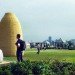 art, Green Materials, Sustainable Materials, Urban design, Yokohama Triennial in Japan, Casagrande & Rintala, Finnish art, Bird Hangar, spreading seeds, balloons, latex balloons, public installation, japan, finnish design
