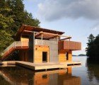 Christopher Simmonds’ Beautiful Sustainable Boathouse Sits Peacefully on the Waters of Muskoka Lake