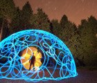 Trevor Williams’ Luminous Invading Forms are Actually Light Graffiti