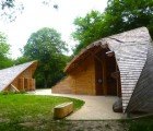 Dome-Shaped Eco-Tourism Center in France is a Living Room in the Woods