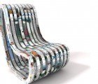 The PaperChair: A Modern Design Made from Expired Flour and Old Newspapers