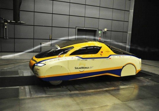 SolarWorld GT, arrives US, solar car world record, solar powered car crosses US, world tour, Bochum University of Applied Sciences, solar design, sustainable vehicles, green automobile
