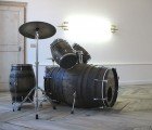 This Awesome Drum Set Is Made from Repurposed Wine Barrels!