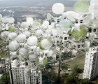 Aakash Skyscraper Concept Floats Above Mumbai With Solar-Powered Canopies