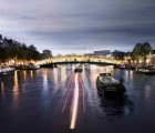Unique Amsterdam Iconic Pedestrian Bridge Design Crosses Both Above and Below the Water