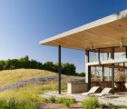 The Caterpillar House is a Modern Rammed Earth Ranch House in California
