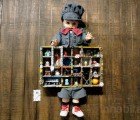 Evo Love Upcycles Vintage Junk Into Creepy Tableaus