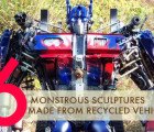 6 Monstrous Sculptures Made From Recycled Vehicles