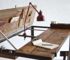 Manoteca Reincarnates a Vintage Door as a Rustic Desk