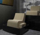 Sanserif Creatius’ Recycled Cardboard Chair Hides a Footrest and Table In Its Seat