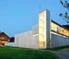 Sustainable Silver Fir Timber Wraps This Elegant Village Fire Station in Austria