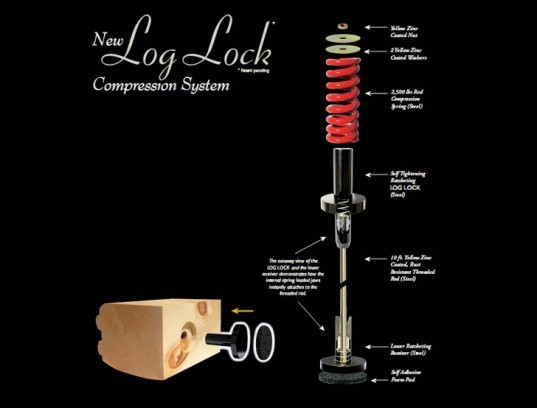 True North Log Homes, log Lock, Log homes, FSC, Sustainable log home, log cabin, log wall system, log house, log wall air leak