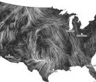 Mesmerizing Kinetic Map Shows Real-Time Wind Speeds in the US