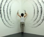 Fingerings: Judith Braun Draws Amazing Carbon Wall Art With Just Her Fingers