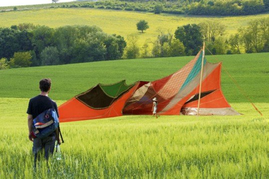 Maia Anthea Marinelli, Wind Playground, wind sculptures, wind art, recycled sails, eco art, kinetic sculptures, green design, recycled materials, sail art, sail sculptures