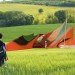 Maia Anthea Marinelli, Wind Playground, wind sculptures, wind art, recycled sails, eco art, kinetic sculptures, green design, recycled materials, sail art, sail sculptures