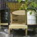 Tea House in the Garden, Vojtech Bilisic, A1, Japanese tea ceremony, matcha, tea, burnt wood, paper ceiling, round shelter, Prague, Sustainable Building, Green Materials, Architecture