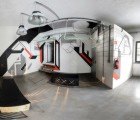 LATE Architects Renovates a Dreary Polish Office with Paint and 3,000 Feet of Tape