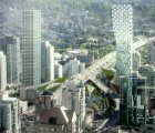 BIG’s Twisting Vancouver High-Rise is Lined with Vertical Gardens That Filter Vehicle Emissions