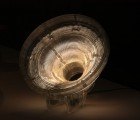 Brilliant ‘Satellite’ Floor Lamp is Made Entirely of Ground-Up, Recycled CD Cases