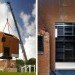 Haworth Tompkins, dovecoat, Dovecote Studio, prefab shelter, suffolk, Aldeburgh Music School, victorian ruins, red bricks, Prefab Housing, Green Lighting, Sustainable Building