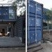 L-shaped home, recycled shipping containers, James & Mau, containers house, spain, geothermal energy, recycled newspaper insulation, Prefab Housing, Recycled Materials