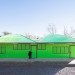 LAND Arquitectos, green schools, Chile, Santiago, Long-lasting materials, affordable materials, insulation, ventilation, Fluorescent Green Shelters, prefab architecture, Daylighting