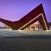 green design, eco design, sustainable design, Ministry of Design, Vanke, Triple V Gallery. Cor-ten Steel, glass curtain, China, Pitched roof architecture, Dong Jiang Bay