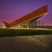 green design, eco design, sustainable design, Ministry of Design, Vanke, Triple V Gallery. Cor-ten Steel, glass curtain, China, Pitched roof architecture, Dong Jiang Bay