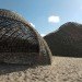green design, eco design, sustainable design, Marco Casagrande, Sandworm, Wenduine, Belgium, woven structure, woven willow structure, amorphous shelter