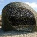 green design, eco design, sustainable design, Marco Casagrande, Sandworm, Wenduine, Belgium, woven structure, woven willow structure, amorphous shelter