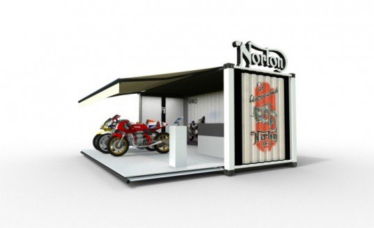 white crate, shipping crates, sustainable design, green design, whiteCircle, pop-up shops, up-cycled containers, recycled materials